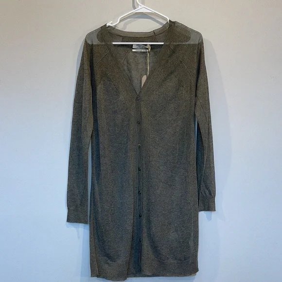 All Saints Gray Long Cardigan - Picture 2 of 8